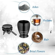 Small Keepsake Cremation Urns for Human Ashes Heart Case and Funnel - Beautiful Heart & Wings Engraved Mini Memorial Urn Decorative Urn with Heart Design for Female Male