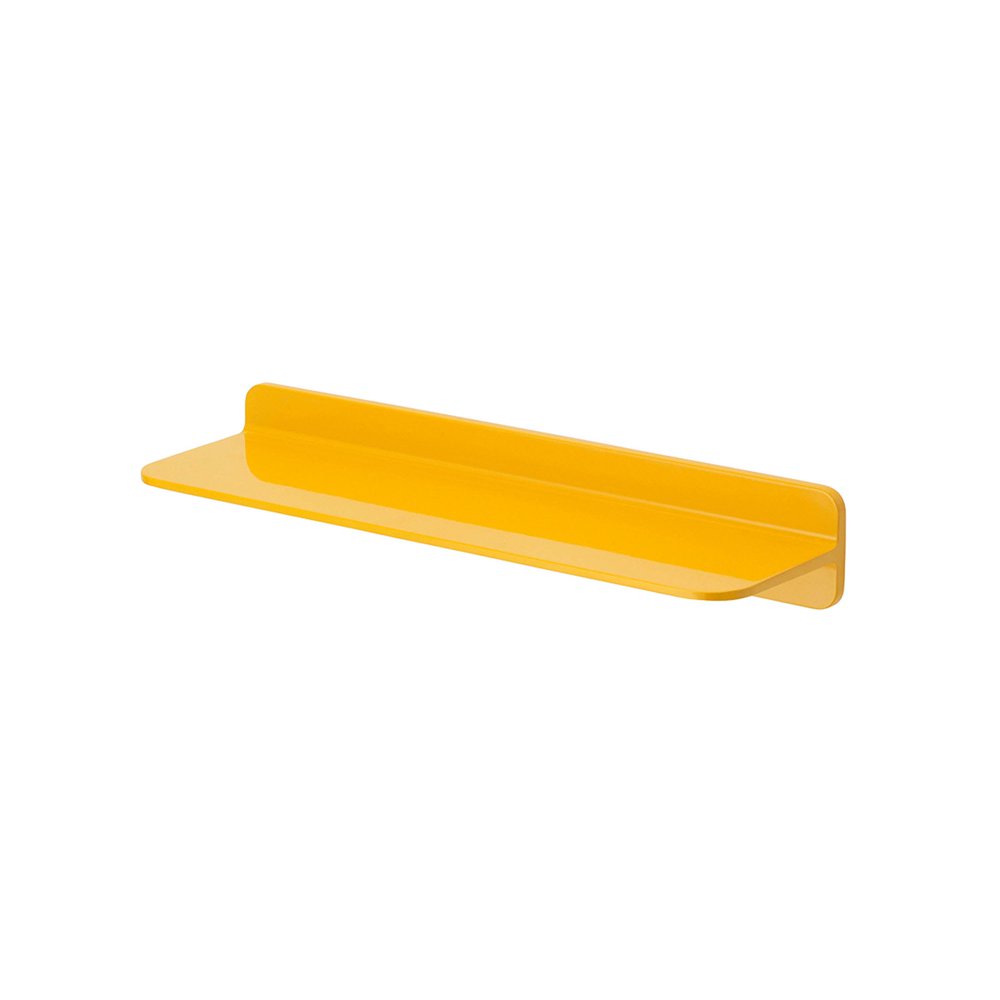 Sabi by Honey Can Do Floating Wall Shelf, 45cm, Yellow