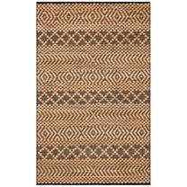 SAFAVIEH Kilim Rory Tribal Area Rug, Natural/Black, 5' x 8'
