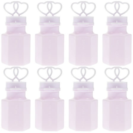 Clispeed 24Pcs Heart Shape Bubble Bars Plastic Wedding Stuff for Birthday Party and Christmas Decor