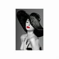 thumbnail image 3 of 2D 3PCS Wrapped Canvas Painting 3 piece set fashion red lips ladies canvas art modern simple living room and bedroom wall decoration, with wooden frame can be hung, 3 of 5