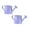 2Pack D, variant on 2Pcs Deal Countdown! Galvanized Shower Bucket Tinplate Watering Kettle Small Flower Pot Flower Pot Watering Cans Practical Home Decor