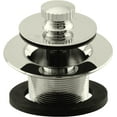 thumbnail image 2 of Westbrass 1-3/8" Twist & Close Bathtub Drain Trim with One-Hole Overlfow and Universal Adaptor, Polished Nickel, 2 of 9
