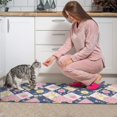 thumbnail image 3 of Pioneer Flower Floral Print Pattern Kitchen Rugs Sets Of 2, Anti Fatigue Non Slip Washable Floor Mats for Kitchen Sink Laundry, 17X30 Inch + 17X47 Inch, 3 of 6