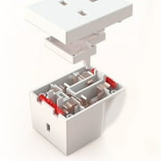 3 Way Triple Plug Adaptor - Multi Plugs Extension Sockets Adapter - UK 3 Pin