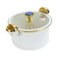 thumbnail image 4 of simhoa Stovetop Cooking Pot Slow Cooker and Food Warmer 7L with Lid Easy Clean Hot Pot Rice Cooking Steamer for Food Cereals Noodles white, 4 of 8