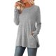 thumbnail image 4 of HongQid Womens Sweaters Crewneck Long Sleeve Shirts with Pockets Fall Outfits 2025 Fashion Winter Clothing Side Slit, 4 of 5