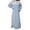 Blue, variant on Nightgowns For Women Winter Solid Color Flannel Nightgown Coral Fleece Princess Court Design Long Sleeve Warm Sleep Dress Pink M-Xxl