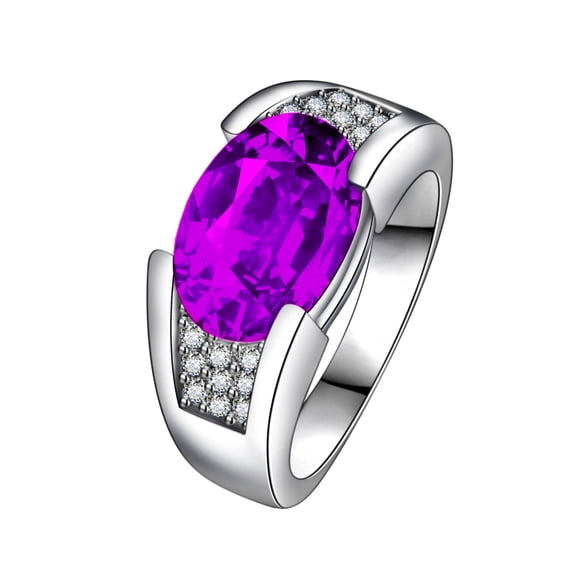 Created Men Sapphire Ring|Emerald|Ruby|Black Onyx Ring 925 Sterling Silver Men's Ring Pave CZ W/AAA Princess Cut Mens Wedding Band Mens Gemstone Ring,Women's Wedding Rings