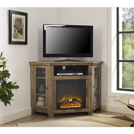 Electric Fireplace Corner 55 Tv Stand Media Console Cabinet Barn Electric Fireplace Corner Tv Stand Media Console Cabinet Barn Wood Finish