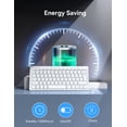 thumbnail image 3 of TECKNET BASICS 2.4G Wireless Keyboard, Ultra Slim Compact Computer Keyboard with Media Hotkeys, Silent Small USB Keyboard for Laptop PC Desktop Smart TV Notebook Chromebook-Silver, 3 of 9