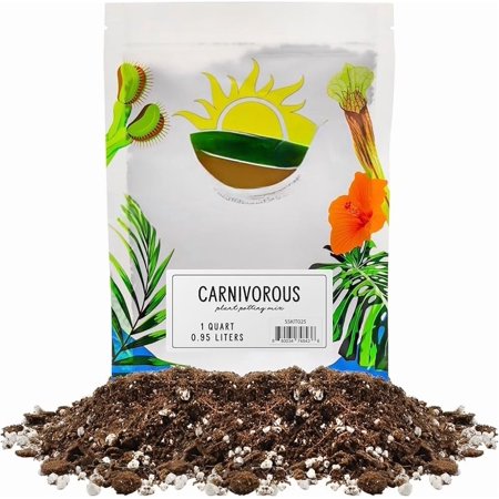 Carnivorous Plant Potting Soil Mix (1 Quart), Ideal Additive for Venus Fly Traps, Sundews, and Pitcher Plants