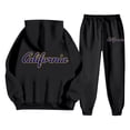 thumbnail image 7 of CONFREE Mens 2 Peice Sweatsuit Casual Men's Jogging Tracksuit Set Letter Graphic Pullover Hoodies Pants Athletic Sweat Suit for Men, 7 of 7