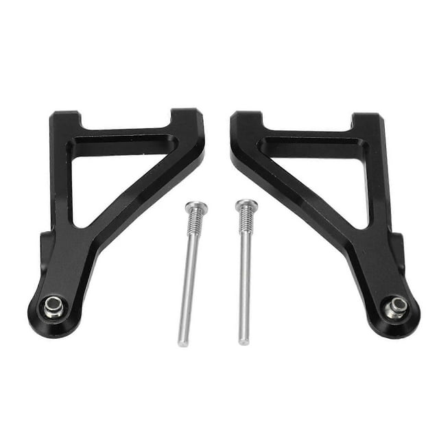 1 Pair RC Front Upper Swing Arm Aluminium Alloy Suspension Arm Upgrade Parts for 1/10 UD1002 UD1002se Desert Off Road Short Truck Black