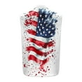 thumbnail image 4 of cocolona Mens 4th of July Button Shirts Independence Day America Flag Print Tank Tops Summer Turndown Collar Sleeveless Pockets Patriotic Tank Tops White 2XL, 4 of 5