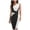 White, variant on IROINNID Women's Sleeveless Solid Color Sheath Dress Vintage Business Dress Stretch with Contrast Fashion dress V-Neck Knee-Length Dress