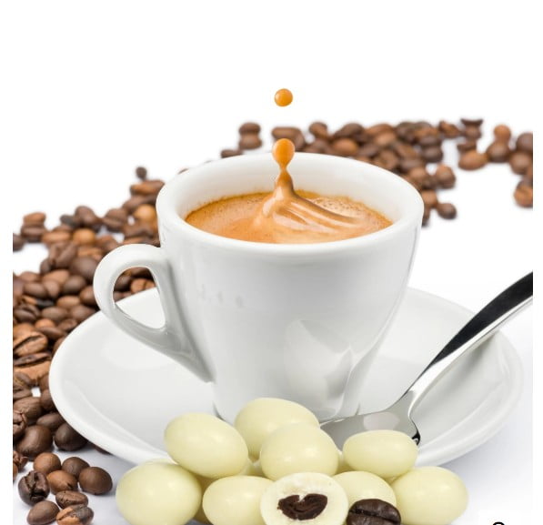 FirstChoiceCandy White Chocolate Covered Espresso Beans - 5 Pound