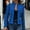 Jackets-Blue, variant on Suede Jacket Women Fitted Casual Business Notch Collar Open Front Blazer Jacket Loose Long Sleeve Streetwear Tunic Coat Winter Trendy Outerwear 2025 Fall Winter Clothes