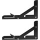 thumbnail image 5 of Folding Bracket Shelf, Folding Wall Shelf, Folding Bracket Heavy Duty Brackets and Shelf Cleats Used For Workbench, Shelf, 8 Inch (2 pcs), 5 of 5