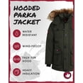 thumbnail image 2 of CANADA WEATHER GEAR Boys' Winter Jacket - Heavyweight Teflon Canvas Parka Coat (Size: 8-20), 2 of 7