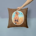 thumbnail image 2 of Carolines Treasures 7112PW1414 Chesapeake Bay Retriever Fabric Decorative Pillow  14Hx14W multicolor, 2 of 4