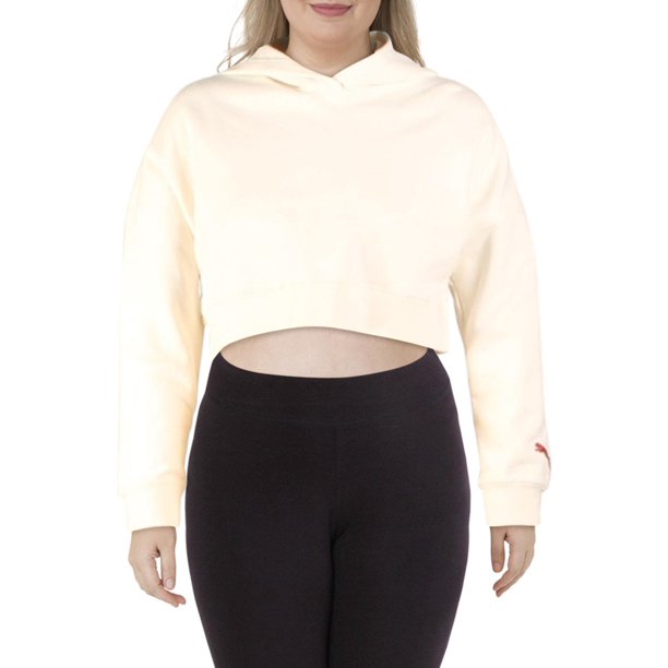 Puma Puma Womens Al Cropped Workout Hoodie Walmart Com Walmart Com