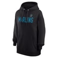 thumbnail image 2 of Women's G-III 4Her by Carl Banks  Black Miami Marlins Dot Print Pullover Hoodie, 2 of 3