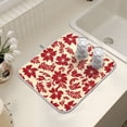 thumbnail image 7 of Ryvnso Elegant Tropical Floral-p9 Dish Drying Mat for Kitchen Countertop 18x24 Large Dish Pad Drainer Rack Dish Sink Mats, 7 of 7
