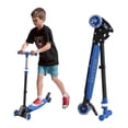 thumbnail image 1 of ADUBENRY Trottinette pour Enfants, Trottinette à 3 Roues pour Enfants de 3 à 12 Ans, Trottinette pour Enfants avec Roues Lumineuses et 3 Hauteurs Réglables pour Garçons et Filles Bleu, 1 of 7