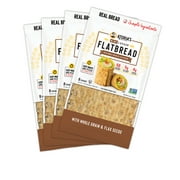 Atorias Family Bakery Whole Grain & Flax Mini Lavash bread / Perfect for sandwich bread, wraps or pizza crust / 50 calories, 5g net carbs / Keto-friendly / 4 packs of 8 flatbreads / 32 pieces