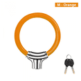 thumbnail image 1 of Yidarton Bicycle Lock Bold Electric Car Lock Portable Ring Key Anti-Theft Lock Riding Equipment, Orange, M, 1 of 1