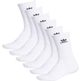 thumbnail image 6 of Adidas Trefoil Crew 6 Pairs Unisex Socks Size 6-12, Color: White, 6 of 8