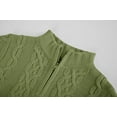thumbnail image 4 of Sherrylily Toddler Boys Cable Knit Sweater Zipper Long Sleeve Fall Winter Knitwear Pullover, 4 of 6