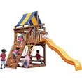 thumbnail image 2 of Playground One Swing Sets for Small Spaces 5' Original Fort - Green with Yellow Slide, 2 of 2