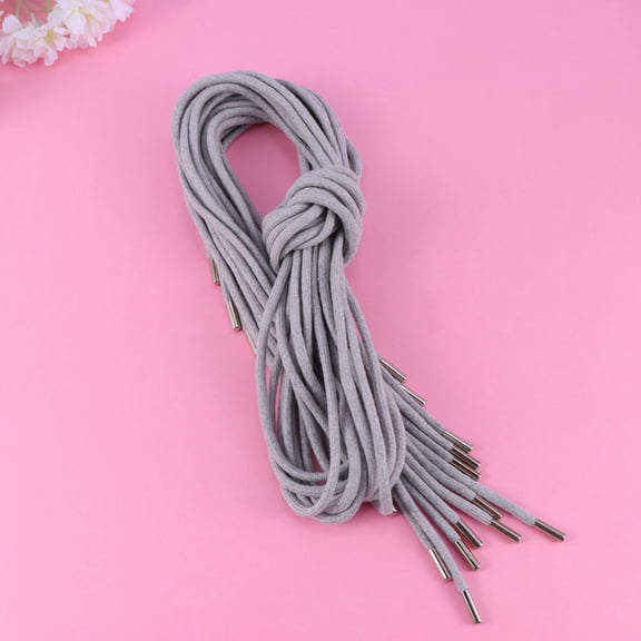 ORDDIART 10Pcs Replacement Drawstring Cords for Scrubs and Shorts in Grey Color Durable and