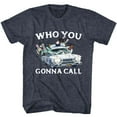 thumbnail image 1 of Le Vrai Ghostbusters Que Tu Vas Appeler Bleu Marine Chiné T-Shirt pour Adulte 4TG, 1 of 2