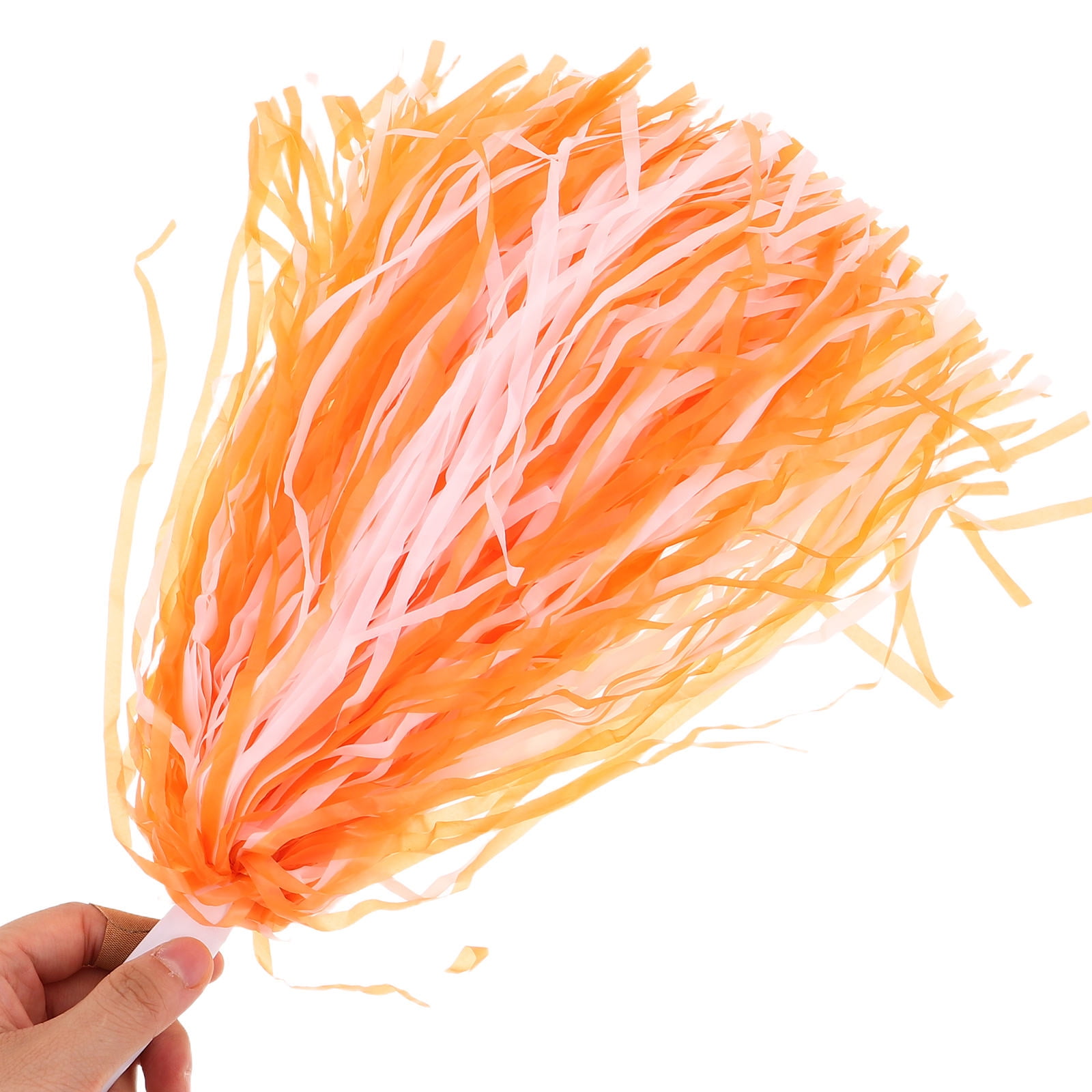 PTOOTP 18-Piece Multi-Color Cheerleader Pom Poms Set, PE Material for Sports Events, Audience Engagement, and Cheerleading Fun
