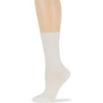 thumbnail image 4 of 7BIGSTARS KINGDOM Women's Cotton Dress Socks - 4 Pack Medium - Solid Casual Crew Lightweight Calf - Sock Size 9-11 Shoe Size 5-9 M White, 4 of 9