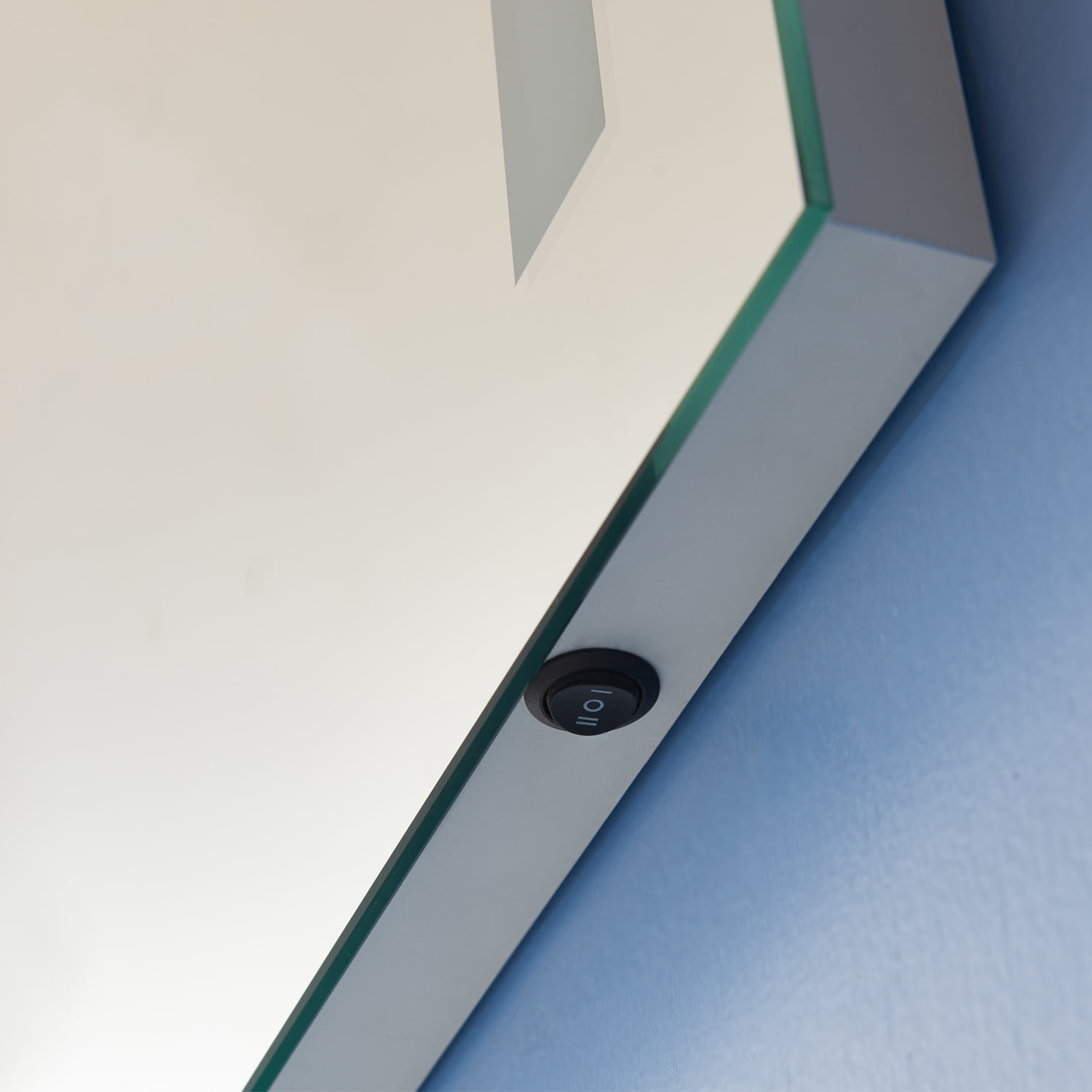Vinnova 48" Rectangle LED Bathroom Vanity Mirror, Clear