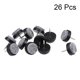 thumbnail image 2 of Almohadillas de fieltro para muebles, protectores de patas de silla y mesa, 20 mm de diámetro, negras, 26 piezas, 2 of 5