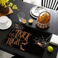 thumbnail image 4 of Fiudx Liquidación de ahorros de verano Manteles individuales de Halloween, decoración de cocina, manteles individuales góticos de fantasmas, manteles individuales rectangulares de calaveras, decoraci, 4 of 6