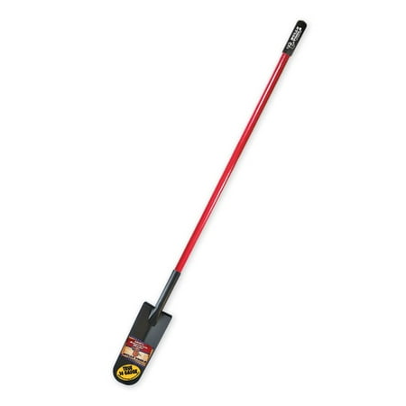 Handled Square Spade - Bully Tools 82530 14-Gauge 14-Inch Drain Spade with Fiberglass Long Handle
