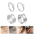 thumbnail image 2 of 2 Pairs Promise Ring Couples Engagement Couple Rings Wedding Bands Couples Couple Promise Rings Set Couple Rings, 2 of 3
