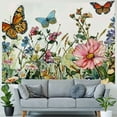 thumbnail image 4 of Fenyluxe  Floral Tapestry, Flower Tapestry Wall Hanging Spring Tapestry Colorful Plant Wildflower Nature Wall Tapestry Botanical Herbs Vintage Tapestry for Bedroom Living Room Dorm, 40x30inch, 4 of 6