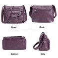 thumbnail image 4 of Spencer Women's Handbag, PU Leather Shoulder Bag for Women, Multi-Pocket Crossbody Purse, Pocketbook with Adjustable Strap, 4 of 9