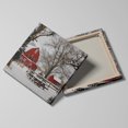 thumbnail image 2 of Farmhouse Wall Art, Rustic Barn Pictures Poster Winter Art Countryside Landscape Canvas Prints Christmas Art Xmas Pictures Farmhouse Decorations Wall Décor for Living Room Bedroom (16x16 Inches), 2 of 6