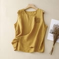 thumbnail image 2 of Women Tank Tops Wide Strap Padded Loose Ribbed Tank Tops for Women Built In Bra Summer Tops Clothes Outfits Yellow L, 2 of 7