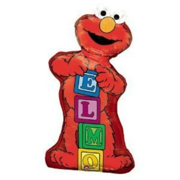 Elmo with Blocks 34" Mylar Balloon