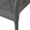 thumbnail image 5 of GDF Studio Nazir Outdoor Wicker Stacking Dining Chairs, Set of 4, Gray, 5 of 9