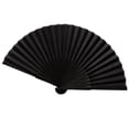 thumbnail image 1 of Abanico plegable de mano, abanico chino, abanico de tela oriental para bailar, fiesta, regalos de boda, decoración de bricolaje, decoración del hogar (negro) Rojo Verde, 1 of 5